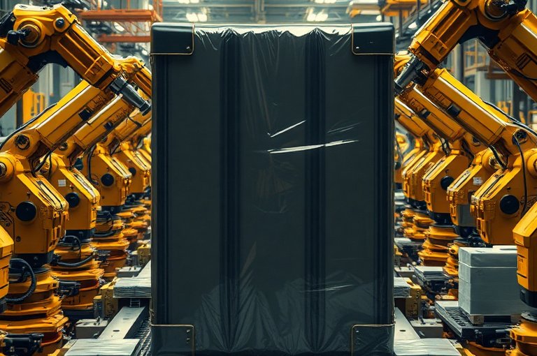 小型六軸機器人碼垛解決方案