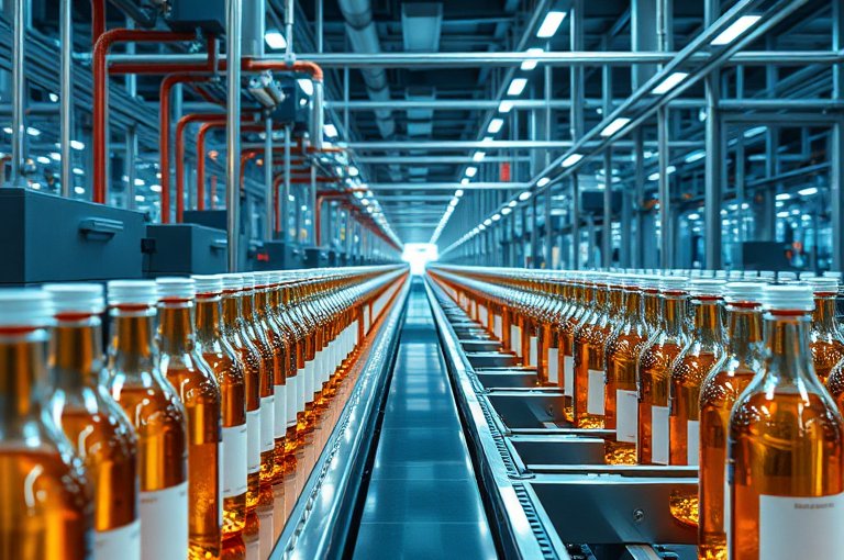 灌裝生產線中帶式輸送機的應用