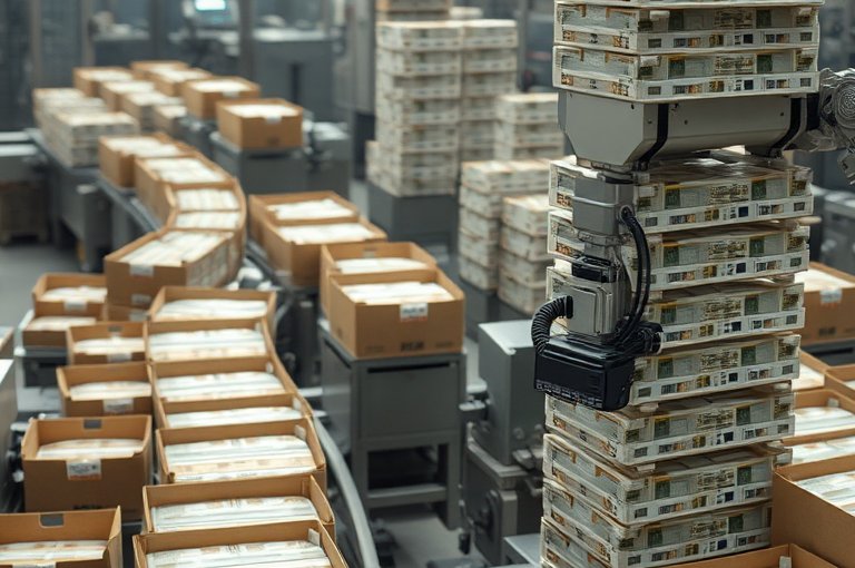 全自動紙箱碼垛機器人